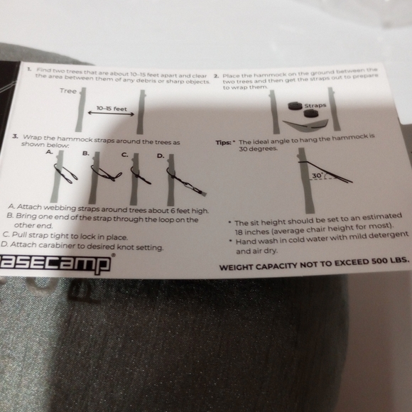 2- Basecamp brand portable travel hammocks. - Picture 4 of 4